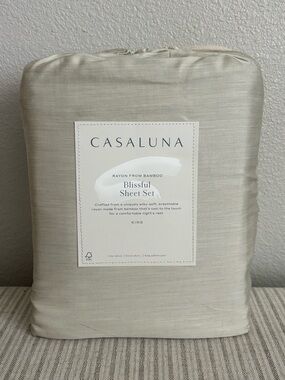 NWT King 400 Thread Count Rayon from Bamboo Sheet Set Light Olive Gree Casaluna
